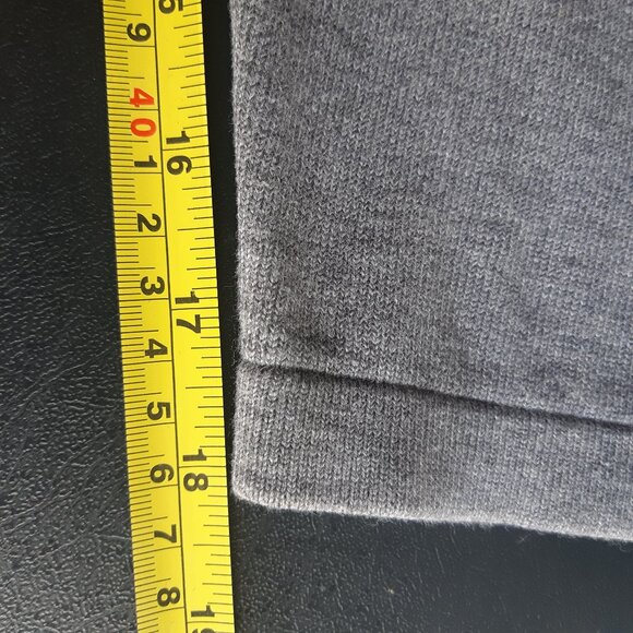 Michael Kors SZ M Quarter Zip 100% Cotton Jersey Knit Gray Men's Mock Neck Top - Picture 13 of 15